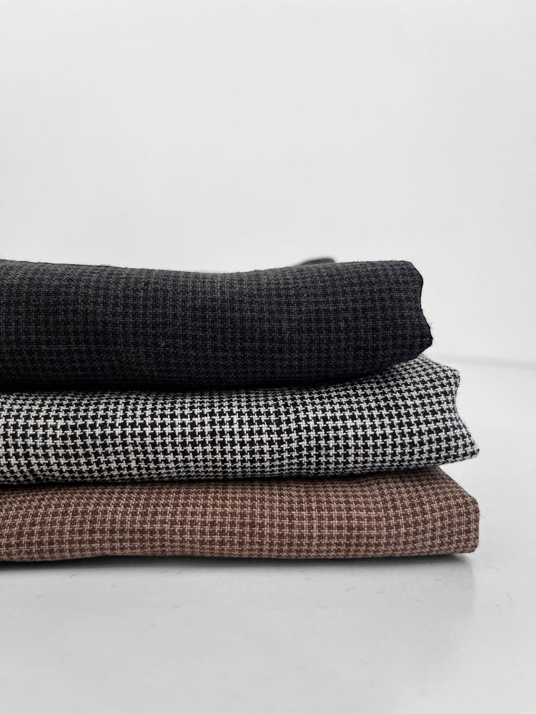 Houndstooth linen