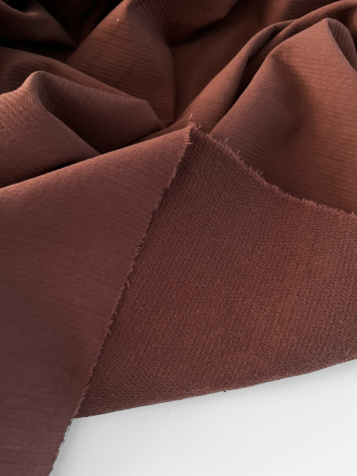 REMNANT 1.9 - Rich Brown Dobby Cotton/Linen