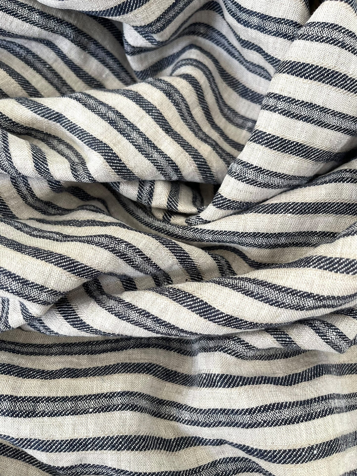 Navy Twill Stripes
