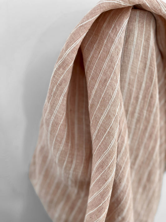 Oyster Pink Track Stripes 12mm