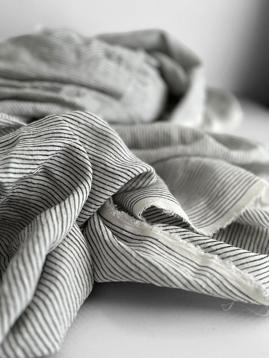 Black & White Pencil Stripes