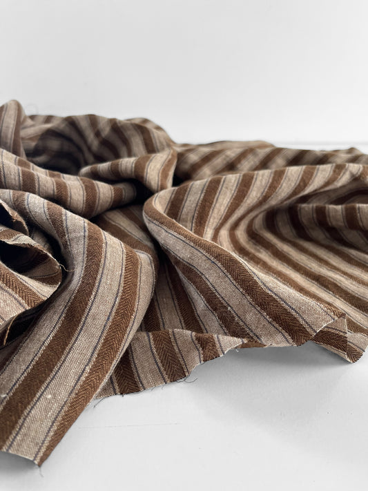 Rustic Brown Dutch Stripes