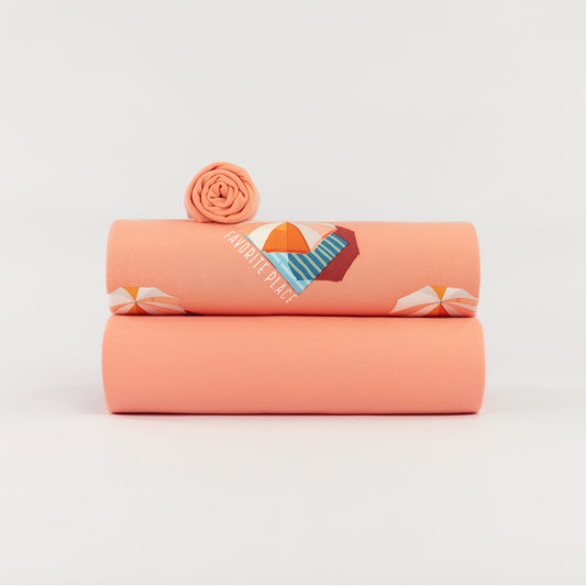 Ribbing |Papaya Punch Pink