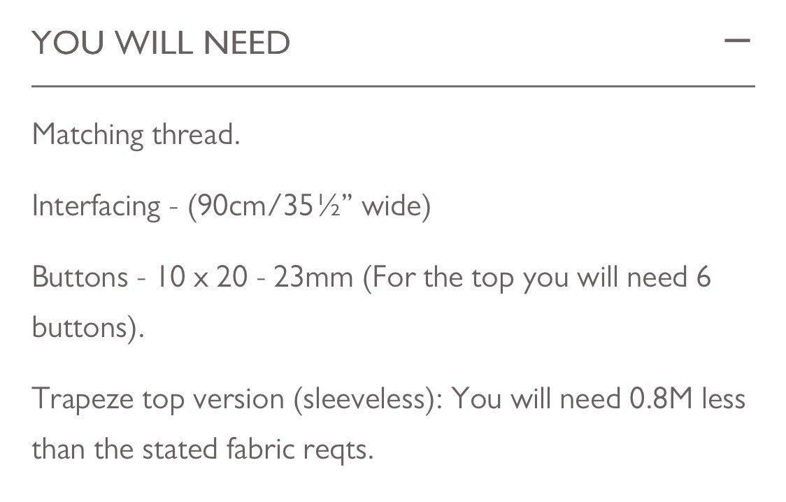 THE TRAPEZE Dress/Top