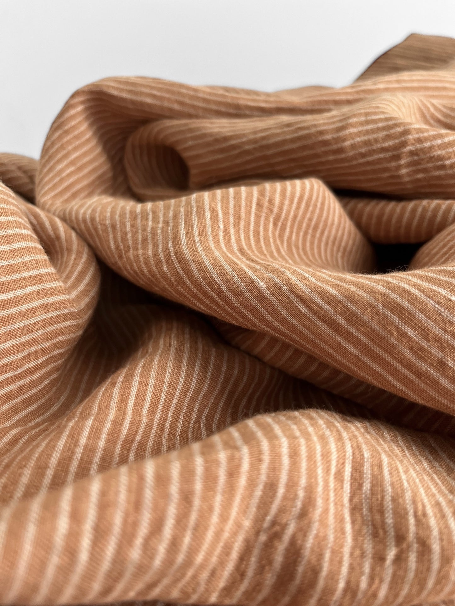 Apricot Pencil Stripes