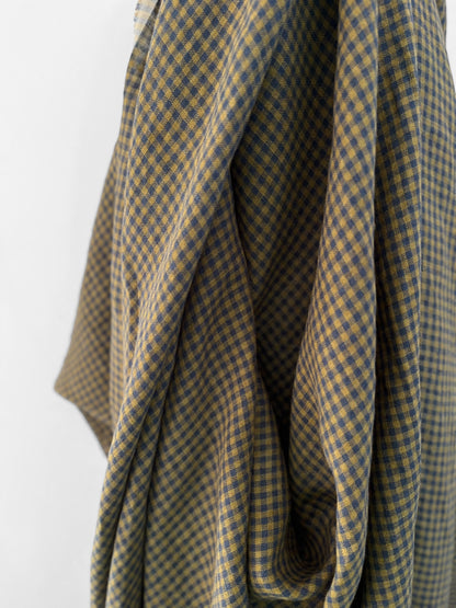 Indigo Olive Gingham