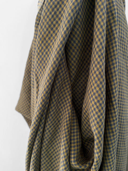 Indigo Olive Gingham