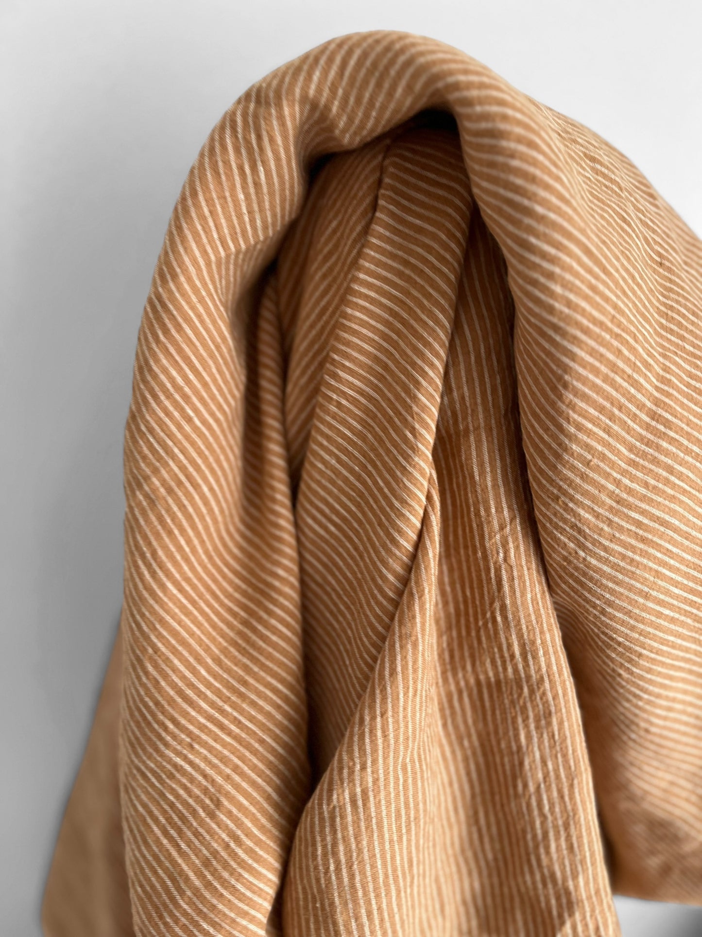 Apricot Pencil Stripes