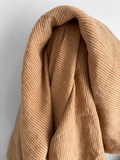 Apricot Pencil Stripes
