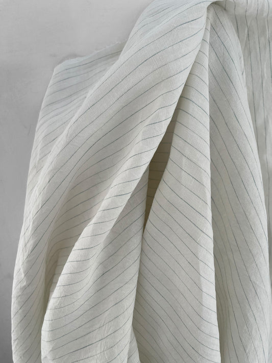 REMNANT 2.1m - White Pinstripes