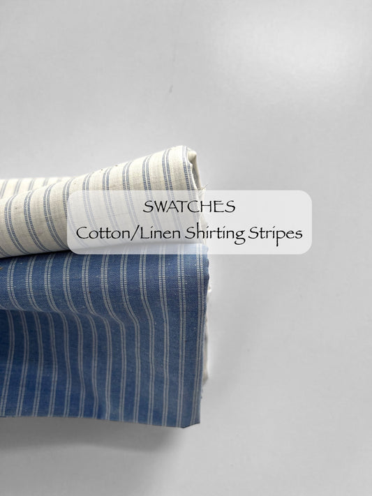 SWATCHES Cotton/Linen Shirting Stripes