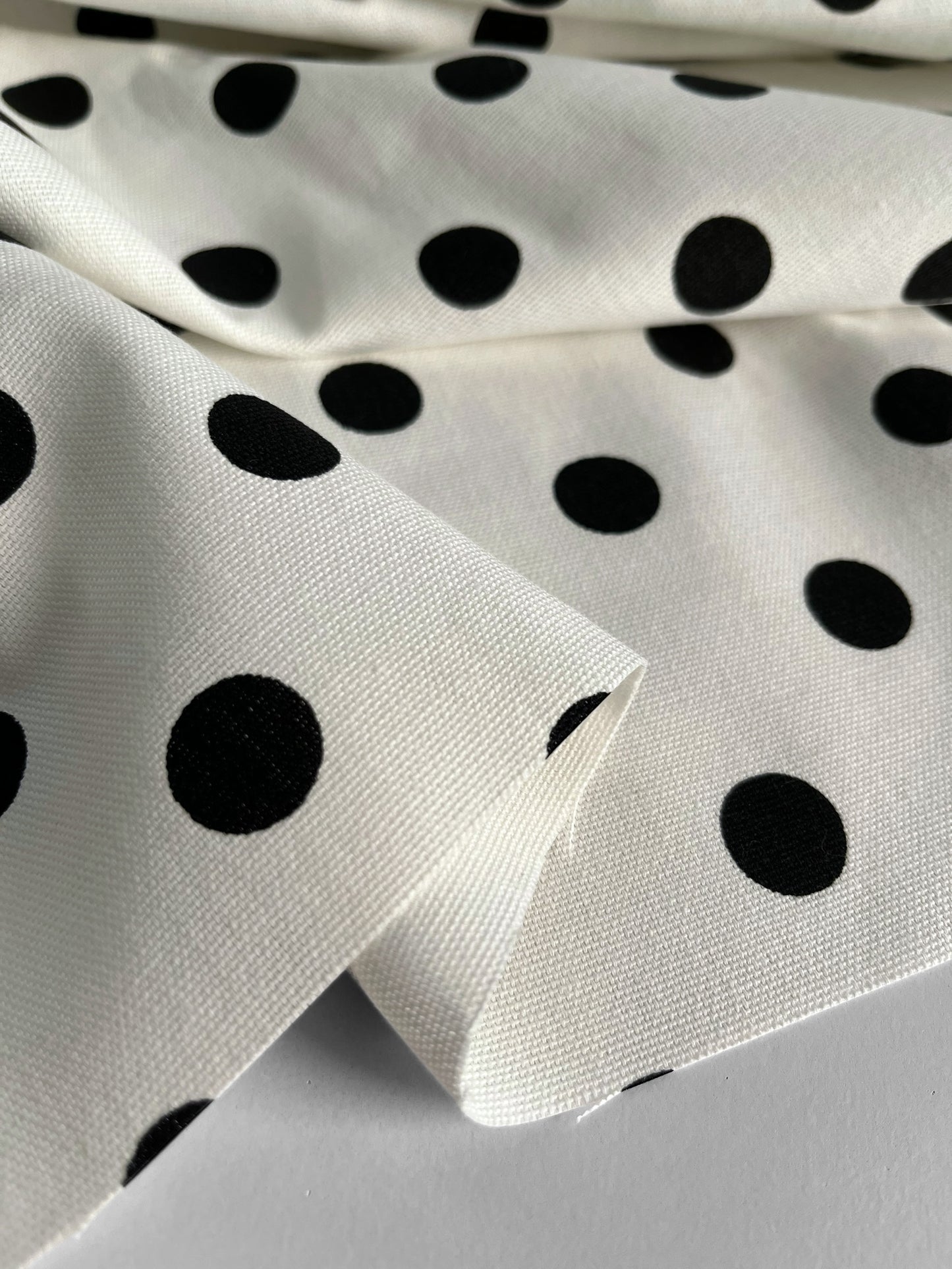 REMNANT 1.25m - Polka Dots Canvas