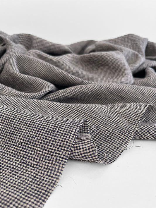 Navy Tiny Checks