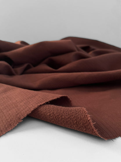 REMNANT 1.9 - Rich Brown Dobby Cotton/Linen