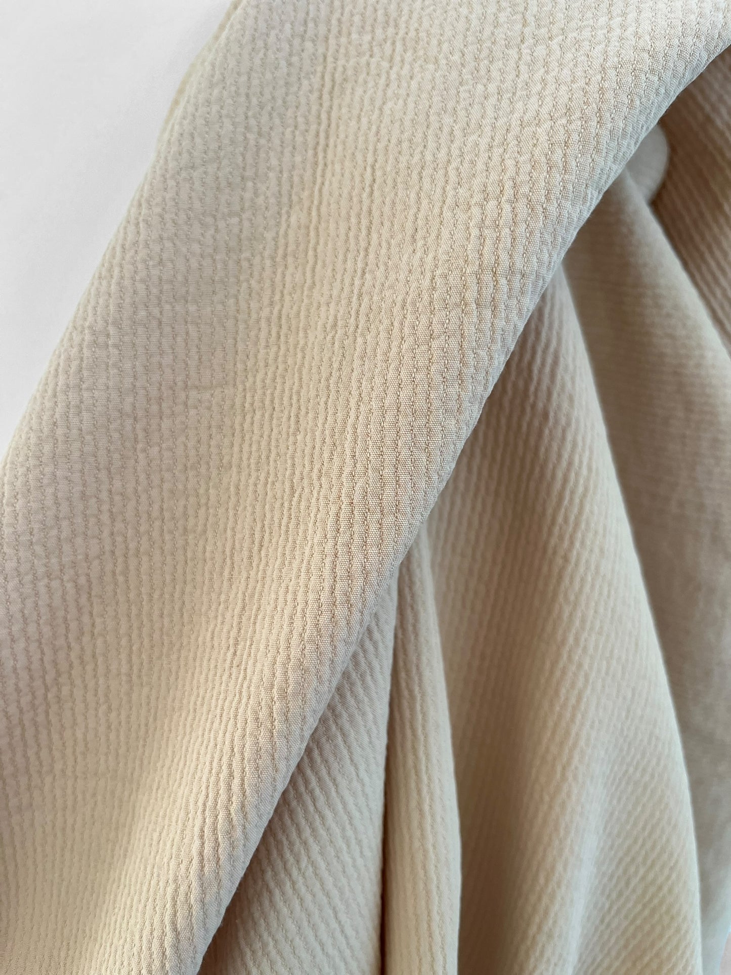REMNANT 2.25m - Vanilla Dobby Cotton/Linen
