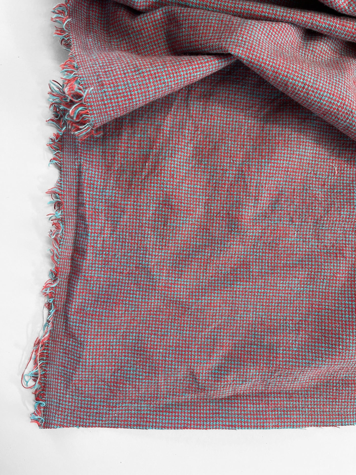 REMNANT 1.95m - Blue & Red Micro Checks