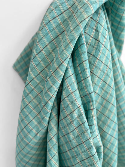 REMNANT 2.2m - Aquamarine Checks