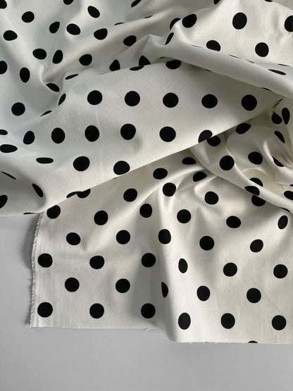 REMNANT 1.25m - Polka Dots Canvas