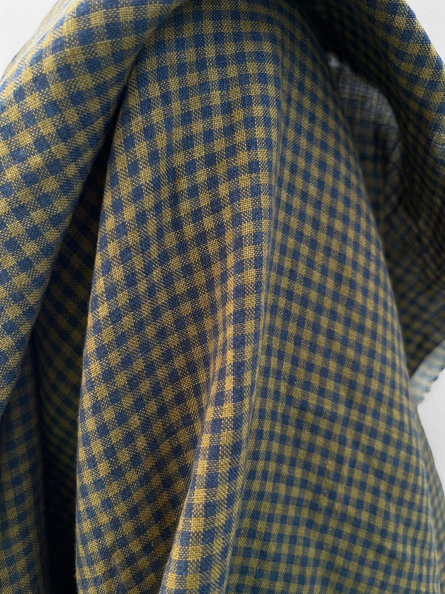 Indigo Olive Gingham