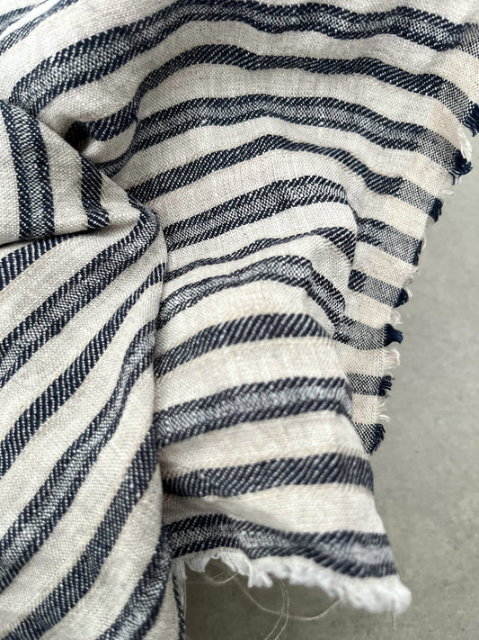 Navy Twill Stripes