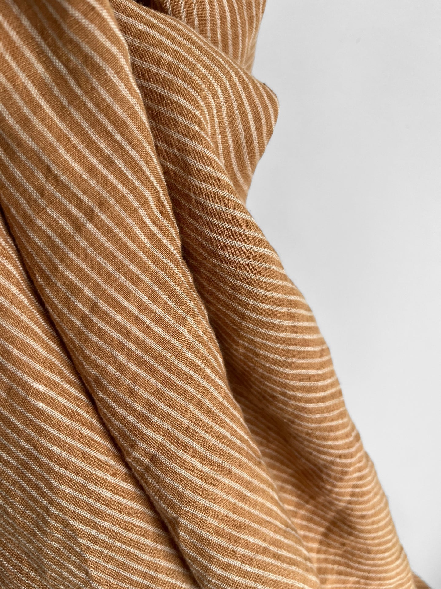 Apricot Pencil Stripes
