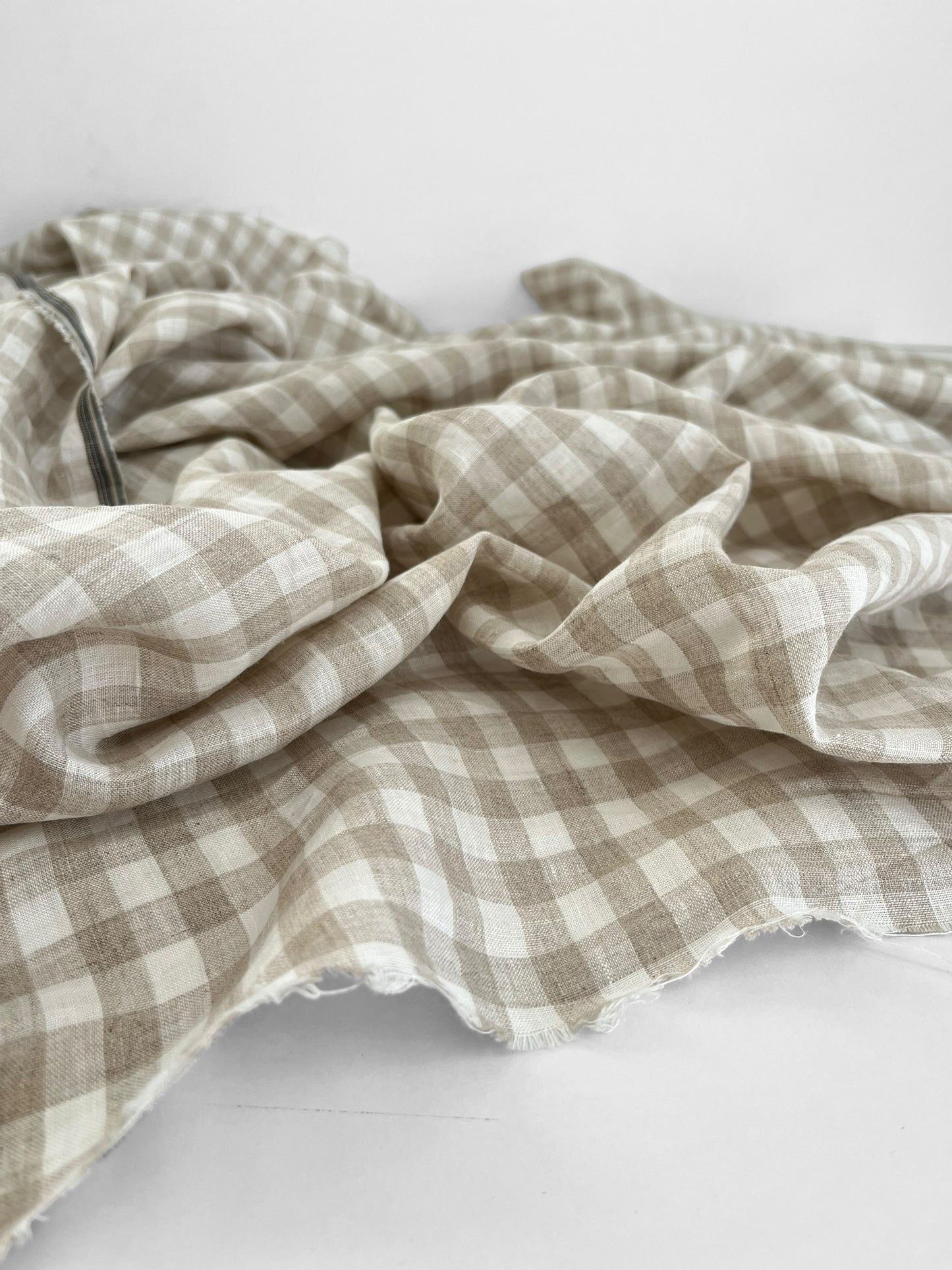 Natural Gingham 1cm