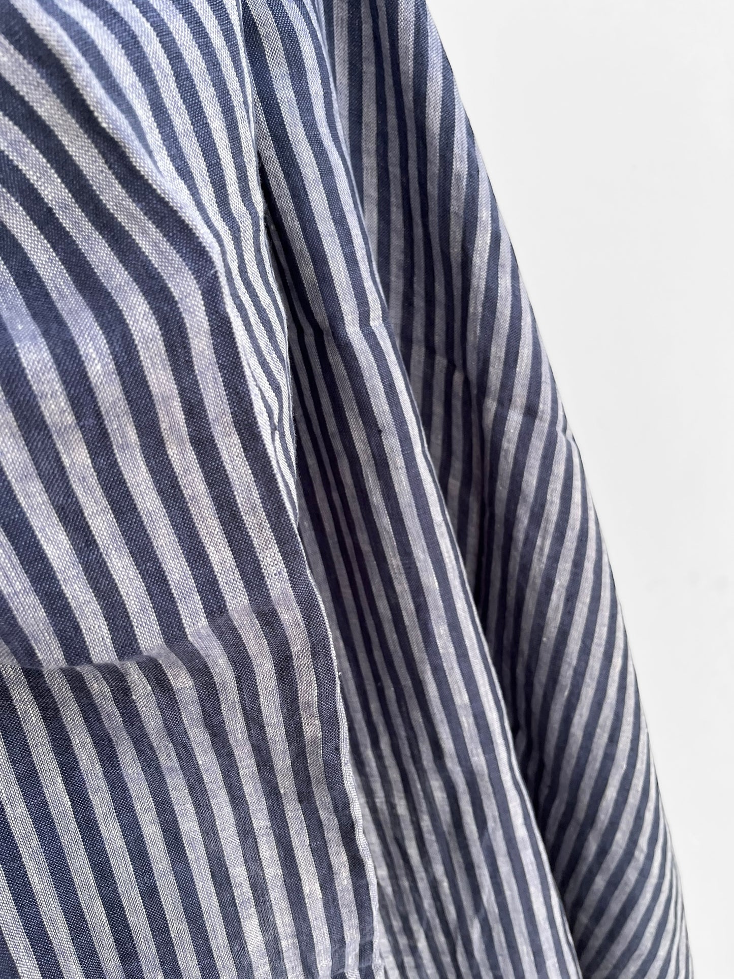 REMNANT 1.3m Blueberry Chunky Stripes