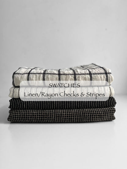 SWATCHES Linen/Rayon Checks & Stripes