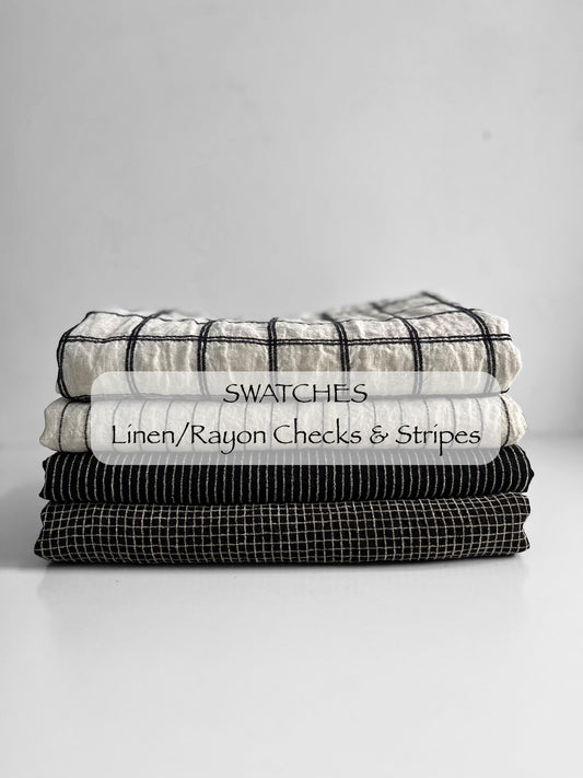 SWATCHES Linen/Rayon Checks & Stripes