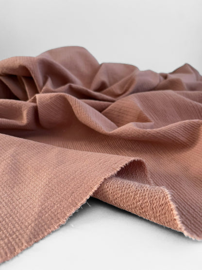 REMNANT 1.9m - Dusty Pink Dobby Cotton/Linen