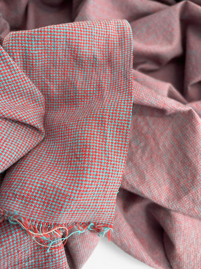 REMNANT 1.95m - Blue & Red Micro Checks