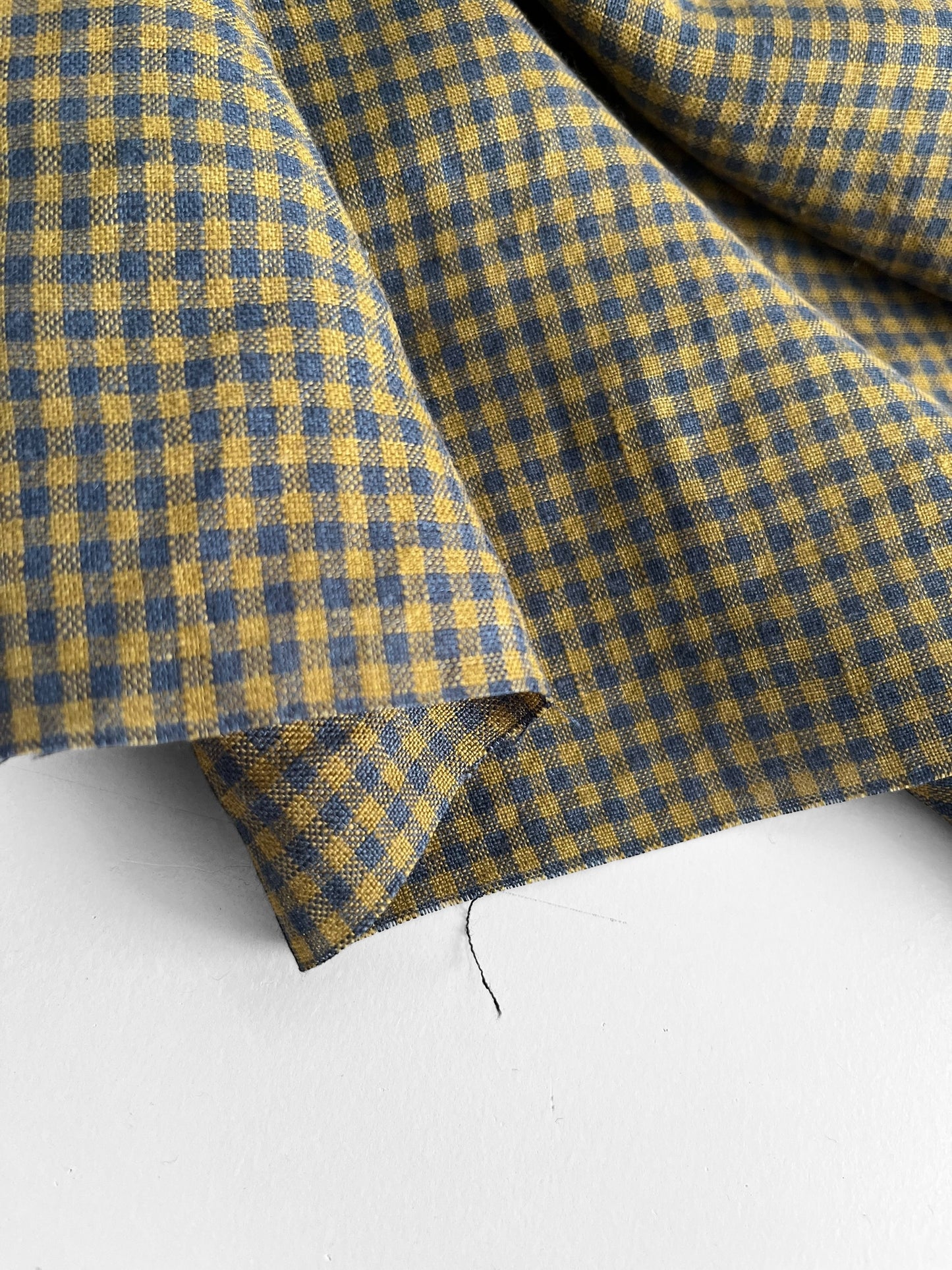 Indigo Olive Gingham