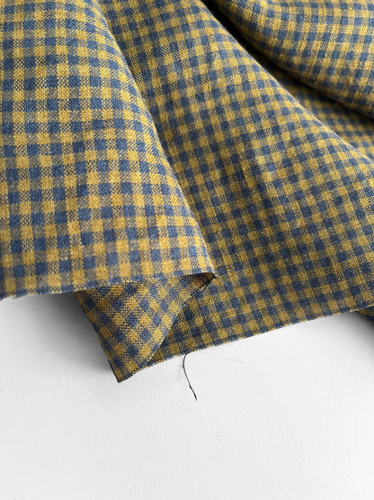 Indigo Olive Gingham