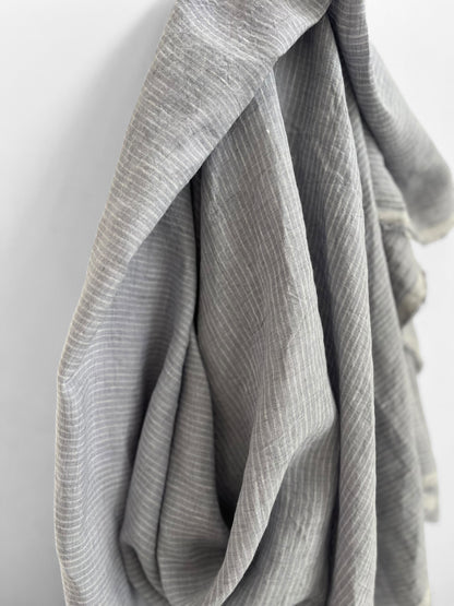 Silver Pencil Stripes 6mm