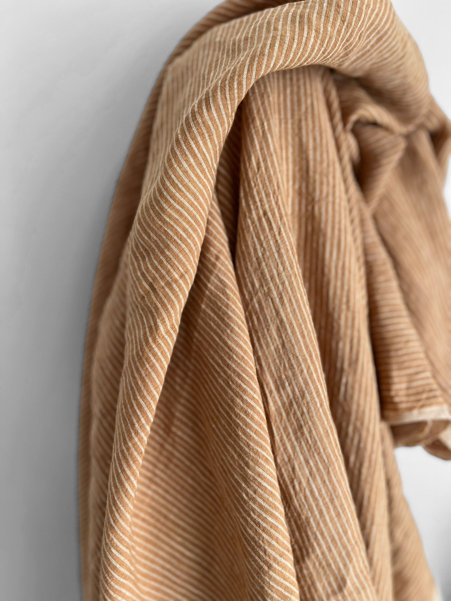 Apricot Pencil Stripes