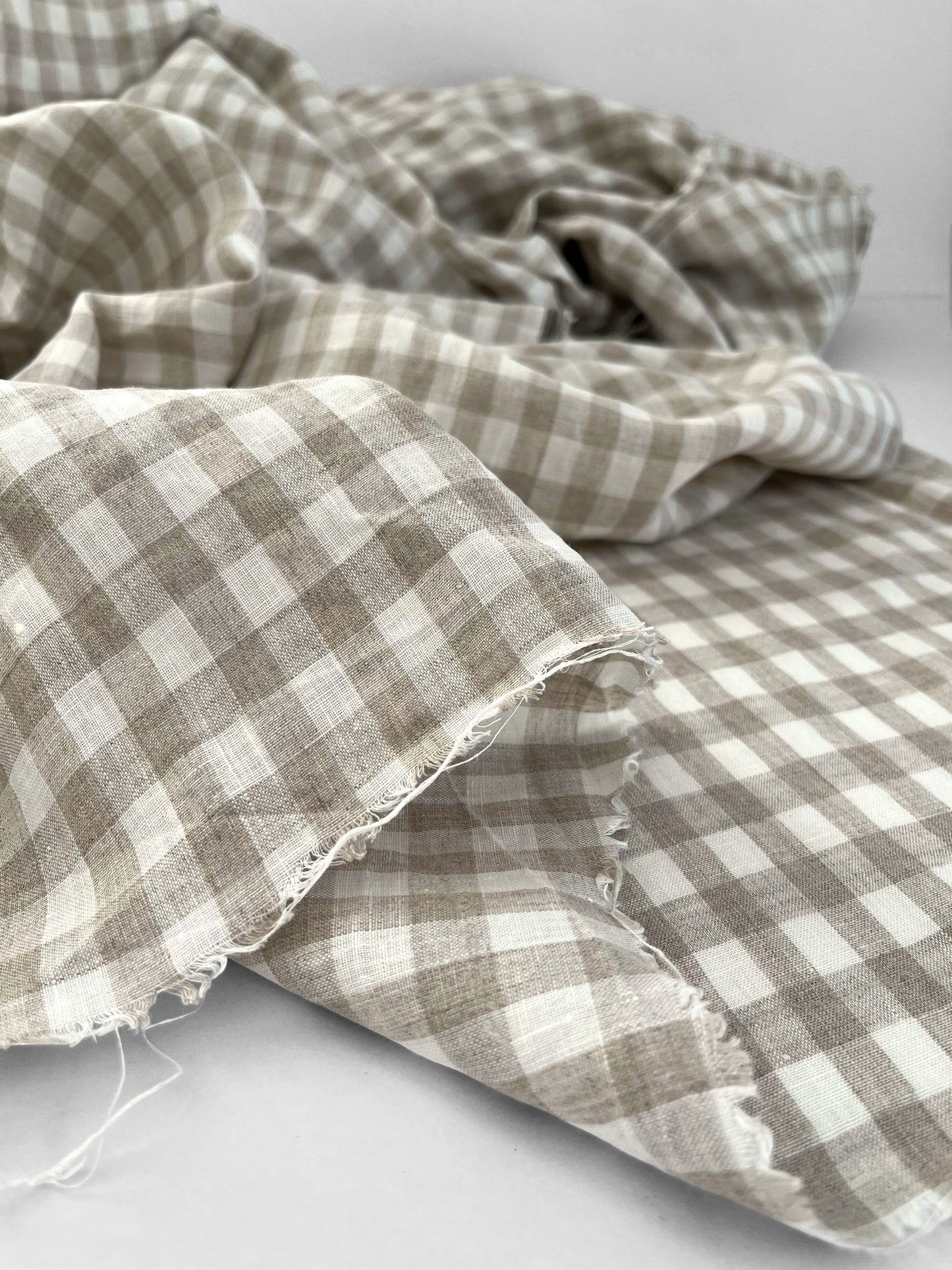 Natural Gingham 1cm