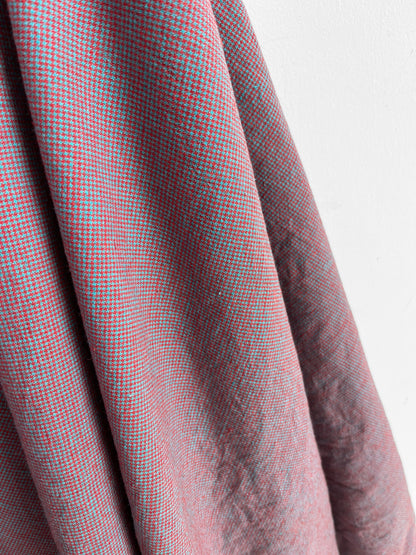 REMNANT 1.95m - Blue & Red Micro Checks