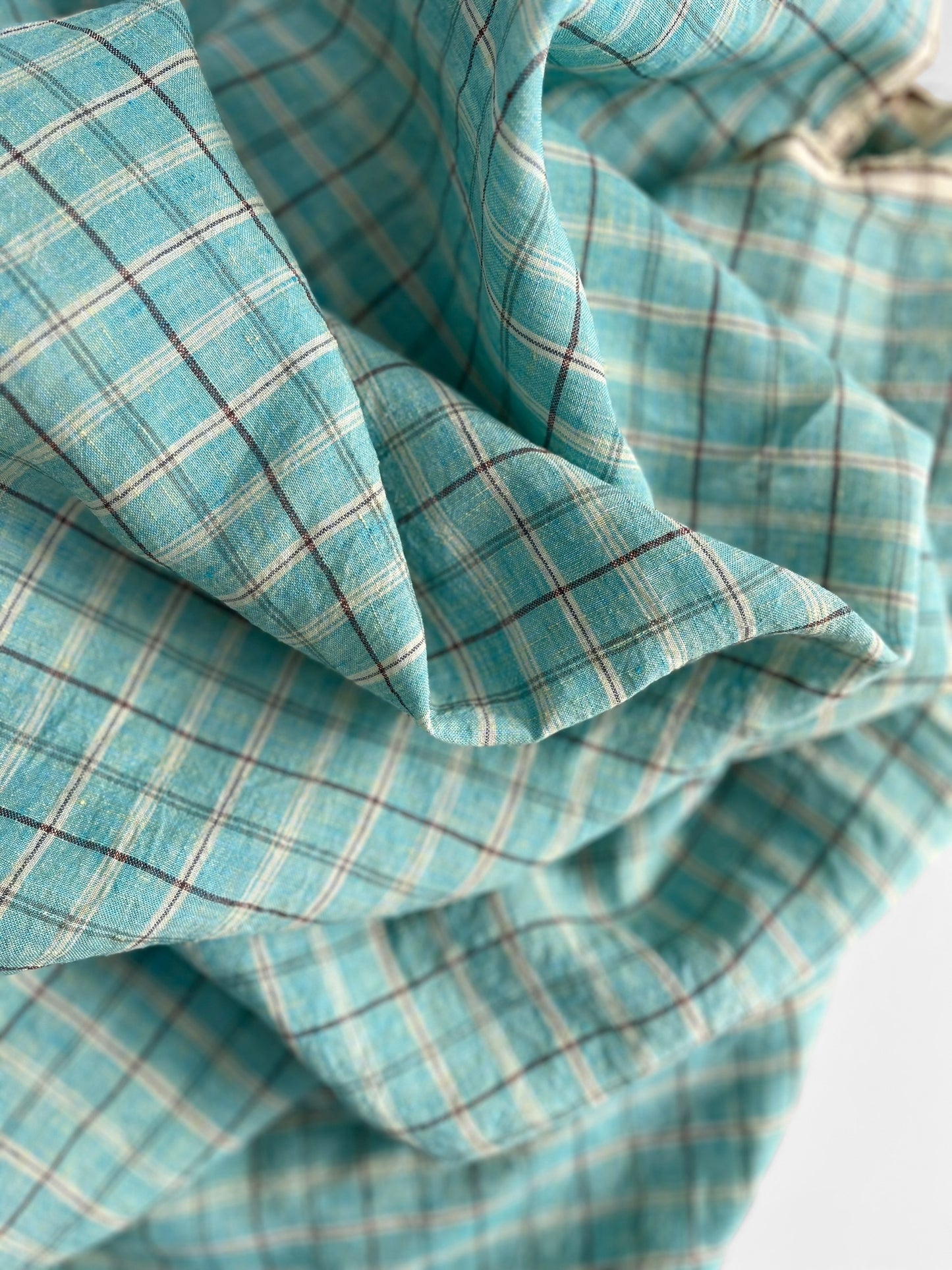 REMNANT 2.2m - Aquamarine Checks
