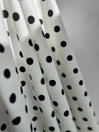 REMNANT 1.25m - Polka Dots Canvas