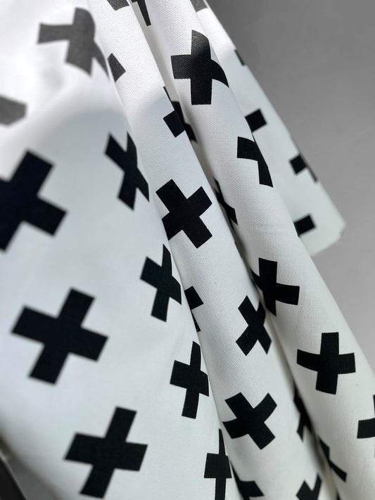 REMNANT 1.25m - Swiss Cross Canvas