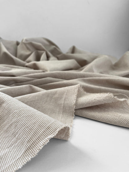 SWATCHES Cotton/Linen Micro Checks
