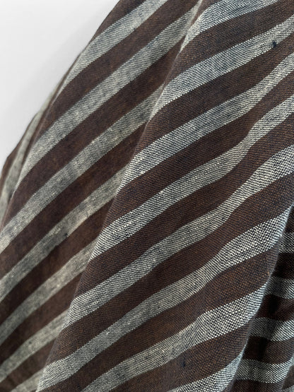 REMNANT 1.8m & 1.1m - Espresso Chunky Stripes 12mm