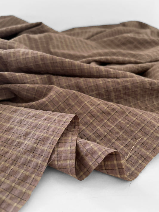 Purplish Taupe Checks