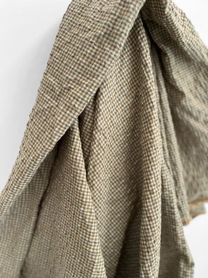 Toffee & Mint Textured Checks
