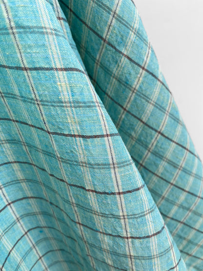REMNANT 2.2m - Aquamarine Checks