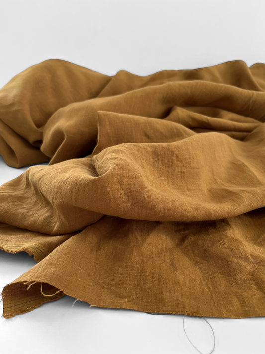 Brown fabric on a white background
