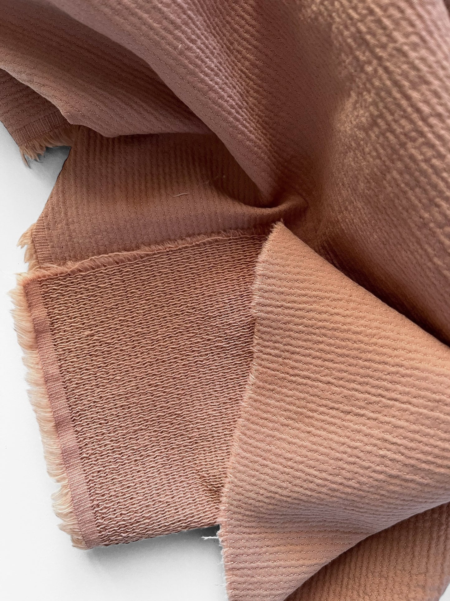 REMNANT 1.9m - Dusty Pink Dobby Cotton/Linen