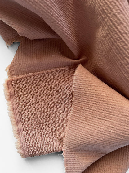 REMNANT 1.9m - Dusty Pink Dobby Cotton/Linen