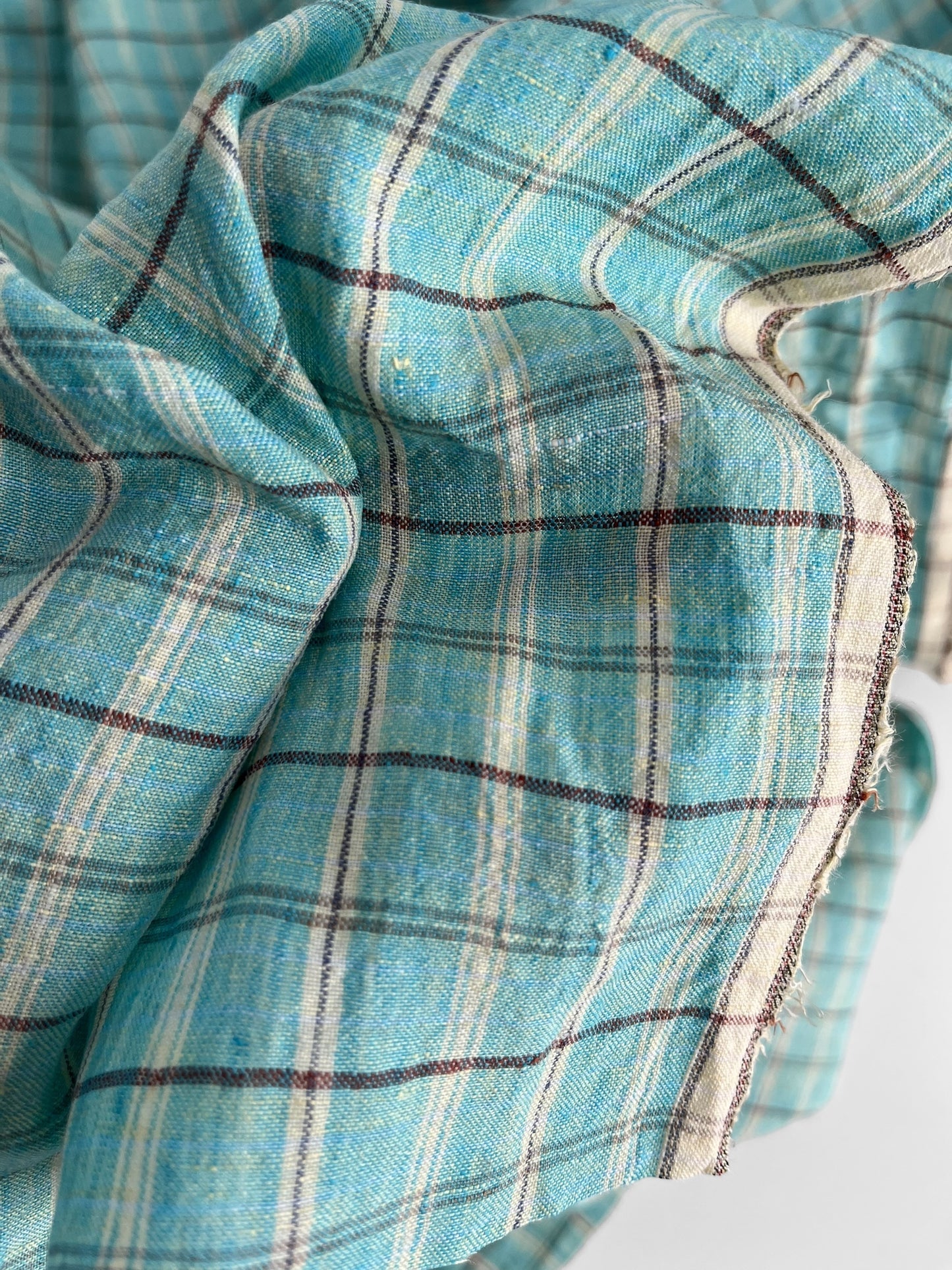REMNANT 2.2m - Aquamarine Checks