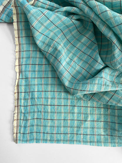 REMNANT 2.2m - Aquamarine Checks
